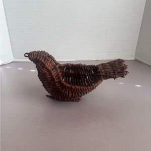 Woven Brown Bird Basket